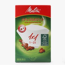 메리타 아로마 필터 1X1 화이트 40매, 1개
