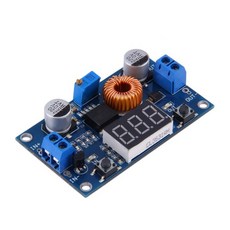 AI電子 (10-14)5A大功率75W DC-DC可調降壓穩壓電源模塊 帶電壓表顯示 遠超LM2596, 1個