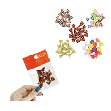 WSstore 꼬마리본 미니리본 세트 (소량 opp) 완성리본미니, 체크리본, 1세트, 체크리본
