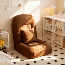 아르디스 등받이 각도조절 좌식의자, 모카 브라운, 1개