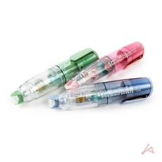 VICHARI 노크식 양면 풀테이프 깔끔한자료정리, 블루