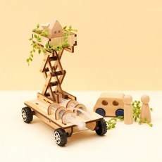 (TD) 원목 공기압 포크레인 (과학교재), 상세페이지 참조