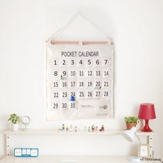 알뜰 생활비 달력 포켓, 상세페이지 참조, 1개