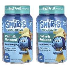 스머프 어린이 캄 & 릴렉스 Smurf 베리 맛 구미, 2개, 80정