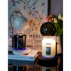 다빛이 캔들워머세트 양키 하리보캔들 터치타이머 LED무드등 높이조절 전구2개 자체제작상품, 블랙, (양키)블랙체리