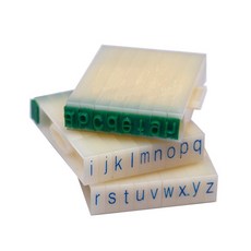 橡皮英文字母章 字高0.45cm 可組合字母印章 英文美語教學教具, 1個, 大寫 A~Z