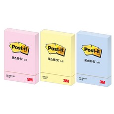 3M 포스트잇 강한점착용 Greener 노트 656 크림블루, 상세페이지 참조