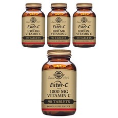 SOLGAR Ester-C Plus維他命C素食錠 1000mg, 90顆, 4罐