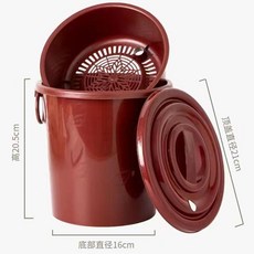 無標題 茶水桶 過濾茶水桶 茶水桶廢水桶茶葉過濾大容量廚餘垃圾桶乾溼分離大號透明茶渣桶, 1個, 茶色 迷你號, 茶色, 迷你號