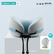 0번출구 목배개 여행 메모리폼 기내용 여행용 목, 엘프블루 보관함 포함