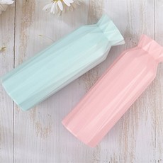 굿땡샵 플라스틱 화병 플라스틱원형꽃병, 핑크
