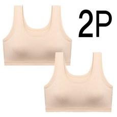 모달 스판 노와이어 스포츠 브라 2P 세트 밴딩브라 학생브라