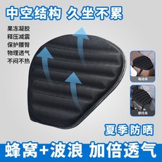 谷波浪坐墊套【親膚升級面料 高彈透氣】 電動車機車座套 減震隔熱防水防曬, 1個, 谷波浪坐墊套【親膚升級面料  高彈透氣】