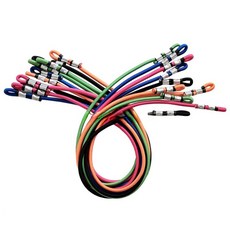 트램펄린 고무 줄 탄성 밴드 육각 원형 점핑 호환 2버튼10mm1.2... 1개, 2버튼10mm1.3m(색상랜덤) * 1개