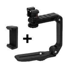 折疊式拍攝穩定器 SY-553 GoPro/DV手提C型架 手持單反穩定架 閃光燈支架, 1個, 穩定器+一字夾