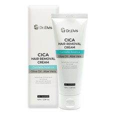 오스틴제약 닥터 엘비스 시카 제모크림/10분 셀프제모/기능성원료/수염제모/다리제모/민감부위용, 1개, 100ml