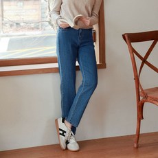 조이메리 여성용 스판 레귤러 일자핏 3컬러 S-2XL 데님 팬츠 모니카 청바지