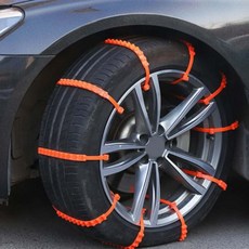 스노우 자동차 타이어 미끄럼 체인 방지 겨울 눈길 케이블 원터치 우레탄, 1개