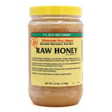 YS Eco Bee Farms 생 꿀 로우 허니 대용량 A등급 Raw Honey, 1.36kg, 1개