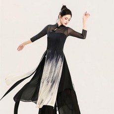古典舞旗袍裙2025新款形體身韻紗衣練功服成人女舞蹈服演出服套裝
