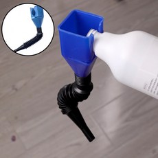 플라스틱 깔대기 길이조절 오토바이 비상급유 자동차, 1개, 상세페이지 참조