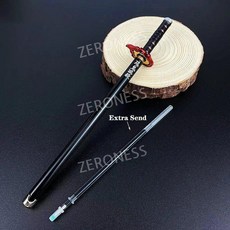 귀멸의칼날 볼펜 카타나모양 젠이츠 시노부 기유 금속 문구 애니메이션 20cm 젤잉크펜, Kamado Tanjirou 3