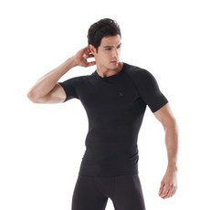 GearX 男款奢華夏季短袖圓領涼感打底衣