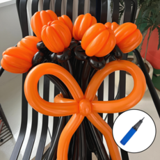 무둥 풍선꽃다발 DIY 꽃풍선 생일이벤트, 1개, 오렌지 블랙