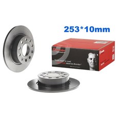 VAG小賴汽車 A3 8P Octavia Yeti 後 煞車盤 碟盤 253mm Brembo 平面盤 全新, 1個