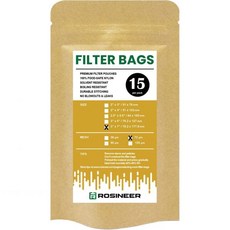 프리미엄 나일론 필터 백 3 x 7 15 PCS 120 마이크론 메쉬 크기 이중 스티칭 제로 블로우아웃 미국산, 72 microns, 72 microns