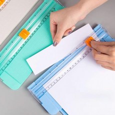 프라픽 종이 커터기 서류 사진 재단기 절단기 A4 A5 절삭기 커팅기 사무용 다꾸 용품, 상세페이지 참조, 블루