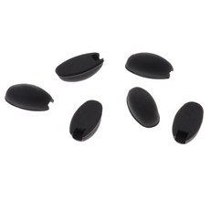 shangren 바람 목관 악기 부품 액세서리용 6x 색소폰 팜 키 라이저, 고무, 블랙, 1개