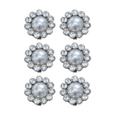 6PCS 코블링 버튼 클립 셔츠 커버링크는 셔츠 드레스와 호환 가능, 원형 20MM, 6개