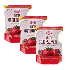 롯데웰푸드 델가 토마토케찹 3.3kg 3개