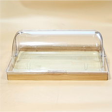 빵진열 푸드박스 푸드커버 진열트레이 돔커버 돔박스, 1개, 푸드박스뚜껑만 (높은)가로열림 대