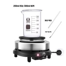 전기곤로 가열 미니 전기 스토브 차 우유 커피 히터, 500W 히터+비커+유리막대