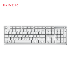 아이리버 오피스 기어 생활방수 키스킨 저소음 무선 키보드, 화이트, WK101, 제조사축