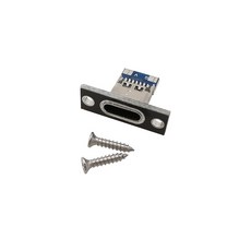 5PCS 유형 USB 충전 DIY 플레이트 나사 소켓 고정 커넥터 포트, 04 2Pin Black, 02 2Pcs