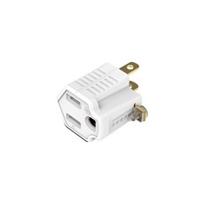 TUNO 3變2轉接插頭 附接地螺絲【178小舖】轉接座 3孔轉2孔 轉換插頭 台灣製造 防火材質 3P轉2P轉接頭, 3個