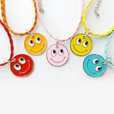 데일리펫용품 스마일매시목걸이, 옵션:핑크-M, 1개