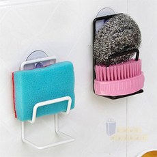 오늘상회 흡착식 2단 수세미걸이 싱크대수세미걸이거치대 걸이형수세미거치대