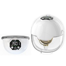 跨境靜音電動吸奶器免扶穿戴式多檔調節大吸力諾茵可NYK-23, 1個, 粉紅色:1個