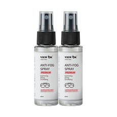 뷰오케이 프리미엄 물안경 안티포그액 40mlx2통 스노쿨링 수경 스프레이 김서림방지제, 40g, premium, 2개, 40g