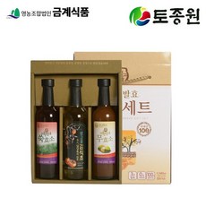 샘고을 효소명인선물 세트1호 무효소 감식초 쑥효소 380ml