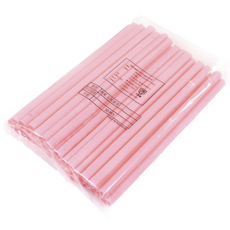 하트핑크 버블티용 스트로우 벌크, 50개입, 1세트