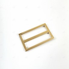 가방 벨트 끈조절 조리개 버클 고리 사각 왈자 38mm, 골드, 1개