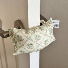 ins風防夾手安全門檔門把手防撞兒童房復古童趣可愛卡通碎花手擋, 1個, 綠色花朵