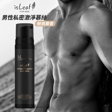 香香男人 私密處保養】韓國isLeaf 男性私密激淨慕絲/噴霧200ml 魅惑麋香 沐浴露 男性私密處清潔 男性保養, 1個, 男性私密醒肌抑菌噴霧60ml 魅惑麋香, 60ml