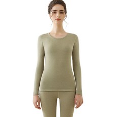 蠶絲羊毛保暖內衣套裝：男女款德絨發熱衣，塑身秋衣秋褲，冬季保暖打底衫