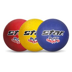 스타 그라운드볼 CB884 안전한 피구 배구 발야구공, 색상:블루